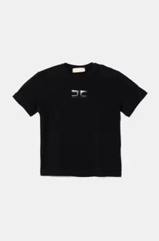 Elisabetta Franchi tricou copii culoarea negru, EFTS237.0.JE006 imagine