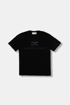 Elisabetta Franchi tricou copii culoarea negru, EFTS250.0.JE006 imagine