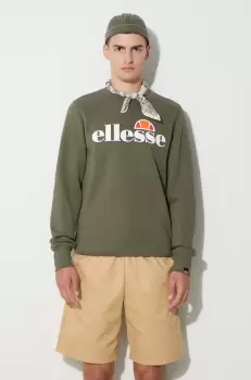 Ellesse bluza barbati, culoarea verde, modelator imagine