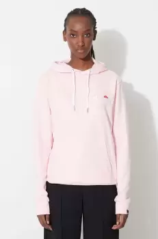 Ellesse bluza femei, culoarea roz, cu gluga, cu imprimeu imagine