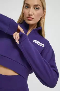 Ellesse bluza femei, culoarea violet, neted imagine