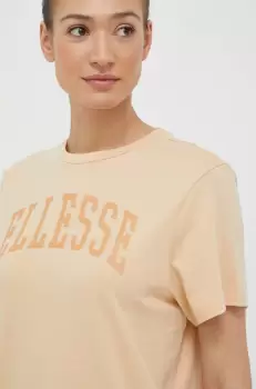 Ellesse tricou din bumbac culoarea portocaliu imagine
