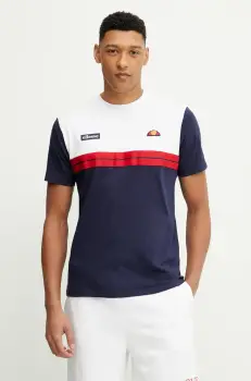 Ellesse tricou din bumbac Macchio culoarea alb, cu imprimeu, SHZ22108 imagine