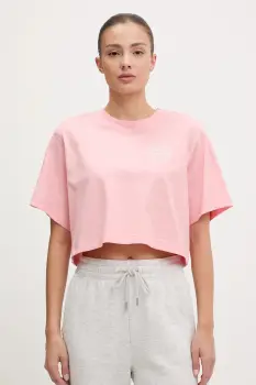 Ellesse tricou din bumbac Marcialla culoarea roz, SGZ21801 imagine