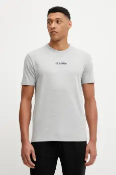 Ellesse tricou din bumbac Ollio Tee barbati, culoarea negru, cu imprimeu, SHP16463 imagine