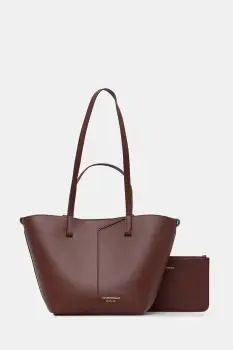 Emporio Armani geanta shopper pentru femei din piele imagine