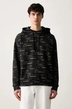 Emporio Armani hanorac cu gluga pentru barbati cu bumbac imagine