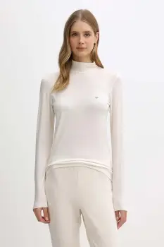 Emporio Armani Underwear tricou cu maneca lunga din lana imagine