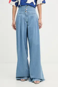 ERMANNO Firenze blugi wide leg pentru femei imagine