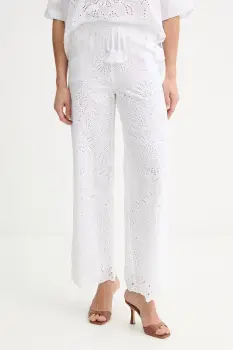 Ermanno Firenze pantaloni de bumbac imagine