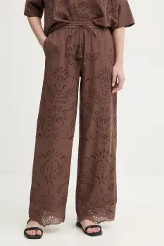 Ermanno Firenze pantaloni de bumbac imagine