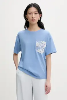 ERMANNO Firenze tricou basic pentru femei, din bumbac imagine