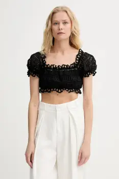 Ermanno Scervino bluza culoarea negru, cu imprimeu, D464L607RXT imagine