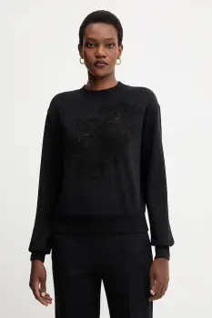 Ermanno Scervino bluza culoarea negru, cu imprimeu, D474M607LEM imagine