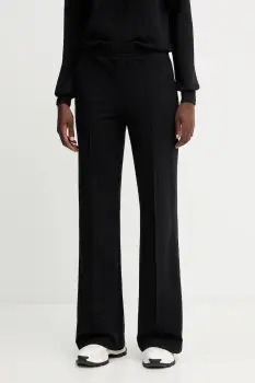 Ermanno Scervino pantaloni culoarea negru, lat, high waist, D474P606LEM imagine