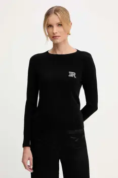 Ermanno Scervino pulover culoarea negru, light, 57TM047EP2 imagine