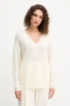 Ermanno Scervino pulover de lana culoarea bej, light, 57TM049E55 imagine