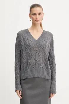 Ermanno Scervino pulover de lana culoarea gri, light, D474M501DGE imagine