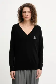 Ermanno Scervino pulover de lana culoarea negru, light, 57TM055E52 imagine