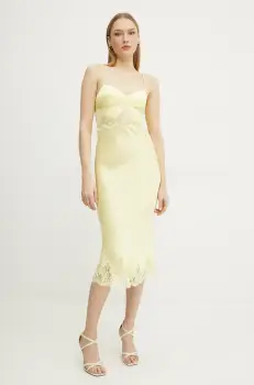 Ermanno Scervino rochie culoarea galben, maxi, evazati, 56TQ057EL1 imagine