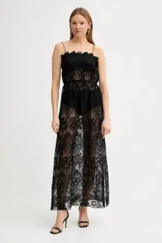 Ermanno Scervino rochie culoarea negru, maxi, drept, D464Q623IBQ imagine