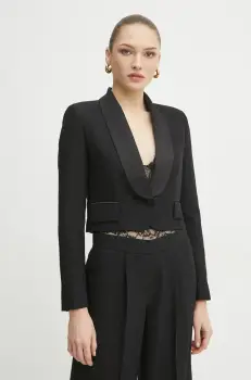 Ermanno Scervino sacou culoarea negru, un singur rand de nasturi, neted, 56TI007E22 imagine