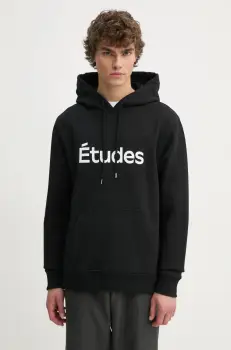 Etudes Studio bluza barbati, culoarea negru, cu gluga, cu imprimeu, H24MMSWE251 imagine