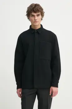 Etudes Studio geaca de lana culoarea negru, de tranzitie, H24MMOUT371 imagine