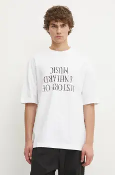 Etudes Studio tricou din bumbac barbati, culoarea alb, cu imprimeu, H24MCTSH141 imagine