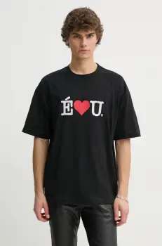 Etudes Studio tricou din bumbac barbati, culoarea negru, cu imprimeu, H24MMTSH137 imagine