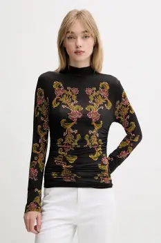 Farm Rio bluza culoarea negru, cu imprimeu, 338307 imagine