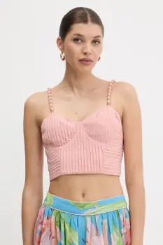 Farm Rio bluza culoarea roz, uni, 342186 imagine