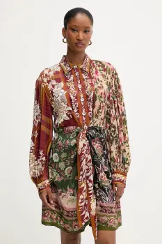 Farm Rio rochie culoarea portocaliu, mini, evazati, 340088 imagine