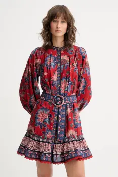 Farm Rio rochie culoarea rosu, mini, evazati, 336927 imagine