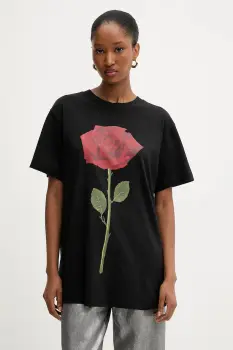 Farm Rio tricou din bumbac culoarea negru, 346292 imagine