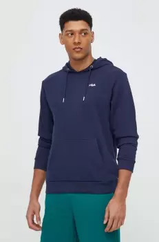 Fila bluza barbati, culoarea albastru marin, cu gluga, neted imagine