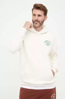 Fila bluza barbati, culoarea bej, cu gluga, neted imagine