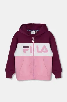 Fila bluza copii BAAR-EBENHAUSEN culoarea roz, cu gluga, modelator, FAK0203 imagine