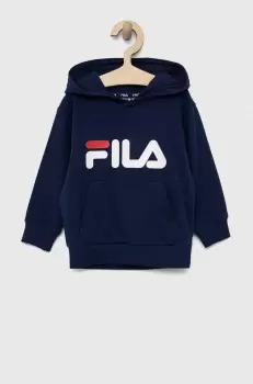 Fila bluza copii culoarea albastru marin, cu gluga, cu imprimeu imagine