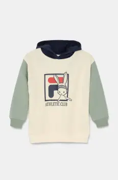 Fila bluza copii LIEBEROSE culoarea bej, cu gluga, cu imprimeu, FAK0363 imagine