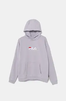 Fila bluza copii LODDIN culoarea violet, cu gluga, cu imprimeu, FAT0624 imagine