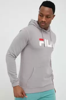 Fila bluza culoarea gri, cu gluga, cu imprimeu imagine