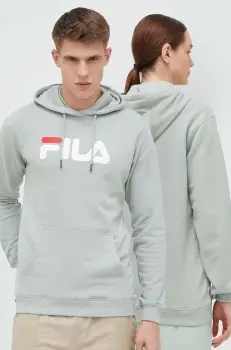Fila bluza culoarea verde, cu gluga, cu imprimeu imagine