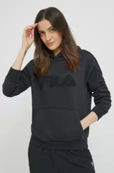 Fila bluza femei, culoarea negru, neted imagine