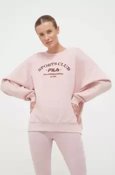 Fila bluza femei, culoarea roz, cu imprimeu imagine
