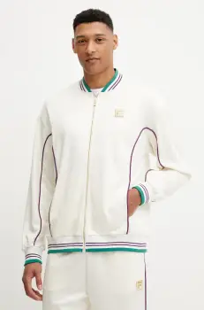 Fila bluza Lierneux culoarea bej, cu imprimeu, FAM0935 imagine