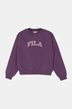 Fila bluza LOLLAR culoarea violet, cu imprimeu, FAT0579 imagine