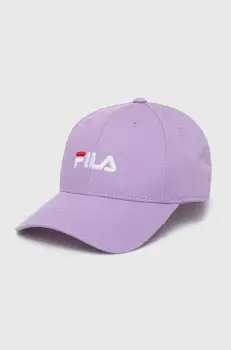 Fila caciula culoarea violet, cu imprimeu imagine