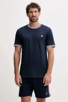 Fila compleu pijama culoarea bleumarin, cu imprimeu, FPS1212 imagine