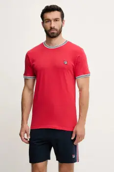 Fila compleu pijama culoarea rosu, cu imprimeu, FPS1212 imagine